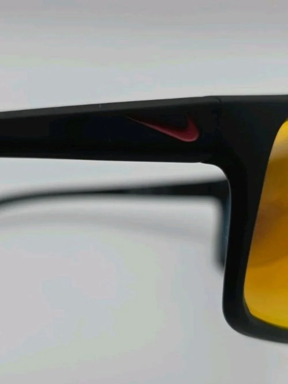 Nike Men Adrenaline Sunglasses Matte Black Frame Red Mirror Lens 66mm EV1113-011
